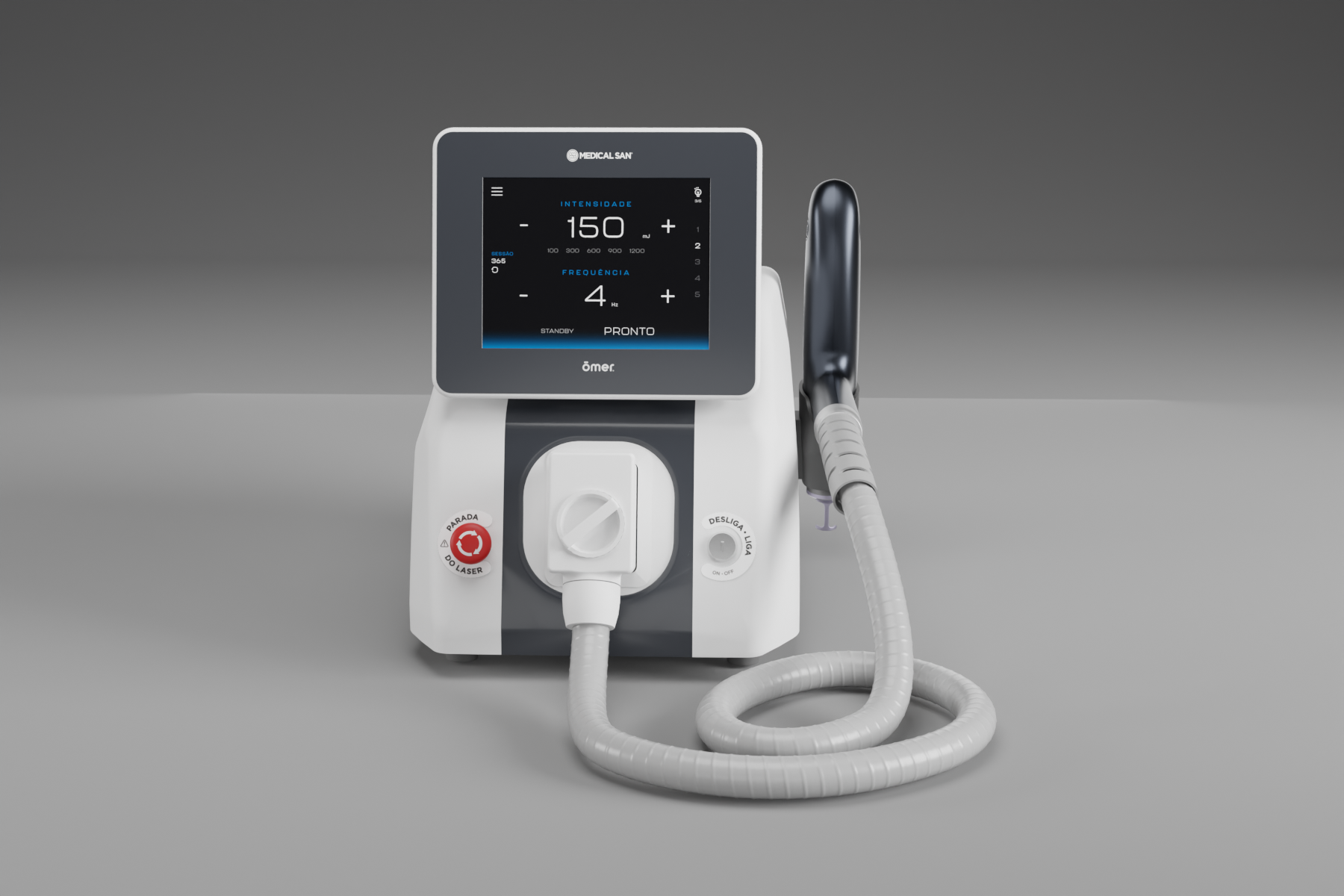 Ômer Smart Laser Medical San - painel touch
